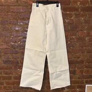 Zara Marine pant white Wide-Leg Jeans